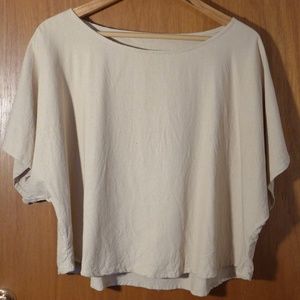 Jamie + the Jones Blank Canvas Top in Sand, Medium